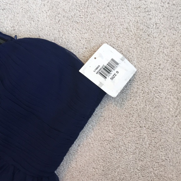 NWT Donna Morgan Chiffon Sweetheart Neck Dress - Picture 4 of 5